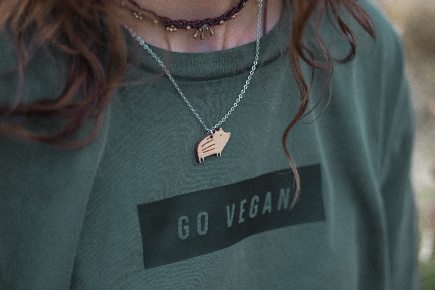 Cropped Shirt Go vegan